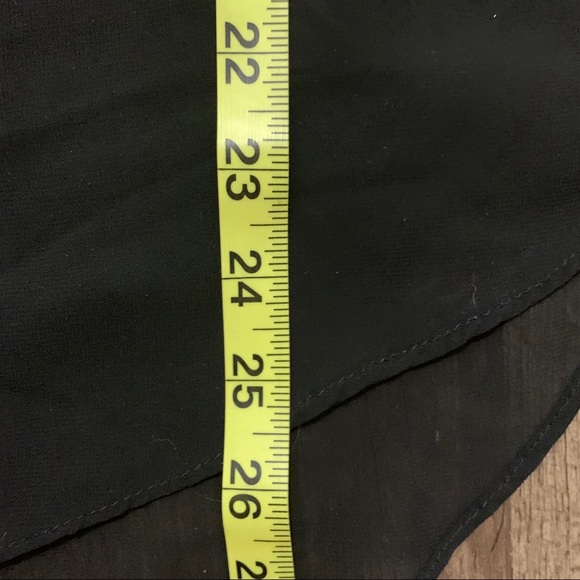 Joseph A. Black Sheer Short Sleeve Medium Top - Picture 8 of 10